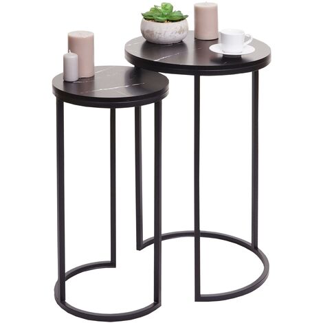 Mesa auxiliar, tablero de mesa de vidrio, MDF W/estante medio de papel de  mármol, patas de metal de acabado