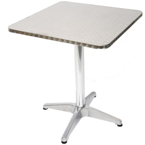 Mesa bistro de aluminio para jardín M28, rectangular, 60cm (1/4)
