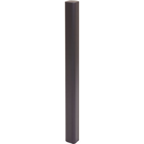Poste de aluminio Sarthe Valla WPC, poste de columna, sistema enchufable, 98cm, antracita