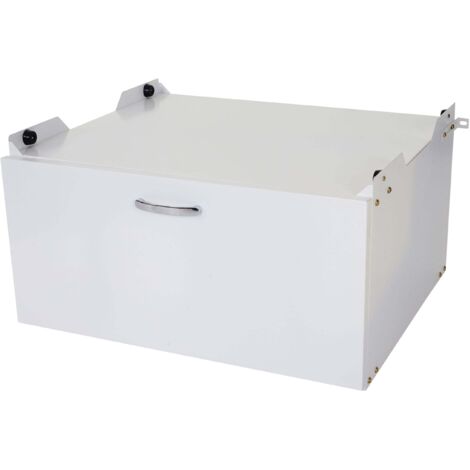 Lavadora mueble bajo HHG-881, zócalo pedestal base elevado, cajón 33x61x62cm blanco