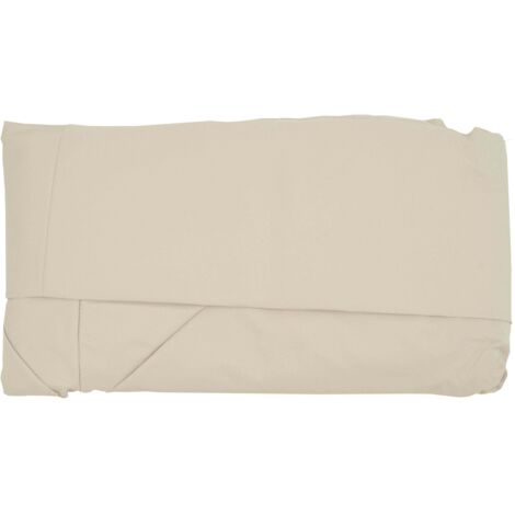 Funda para sombrilla HHG-692, 8 varillas redondas Ø4m 220g/m² poliéster, funda de recambio p.ej. para sombrilla semáforo HHG-692, crema-beige