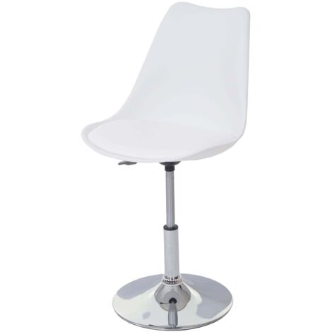 Homcom Silla Giratoria Con Altura Regulable Gris