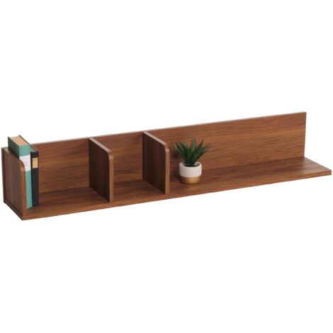 Estantería XXL 2 Niveles: MDF Y Metal, Colgante Para Cocina O Baño | UNHO
