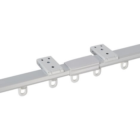 Tringle Plafond Rail à Rideau Coulissant Extensible 190-360cm