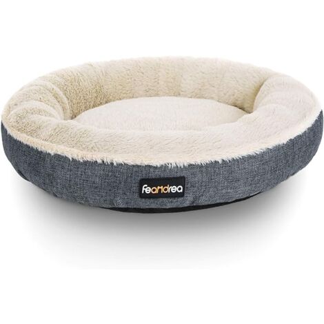 Lit pour Chien - Lit pour Chat - Donut - Ø 55 cm - Gris Clair (1/5)