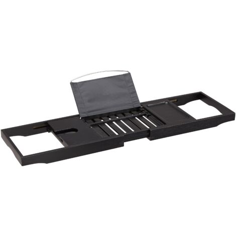 Pont De Baignoire Bambou , Plateau De Baignoire En Bambou Rangement Pour Salle De Bain, Support Pour Porte-Verre De Vin Livre Téléphone Savon Ou Autres Accessoires, 69.4 X 15.3 X Amazon Basics