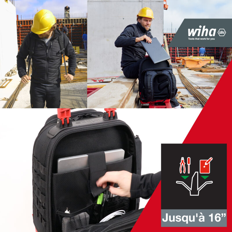 Sac à Dos Wiha 43 Pièces Avec Compartiment PC étanche - Coffret Outils Mécanicien