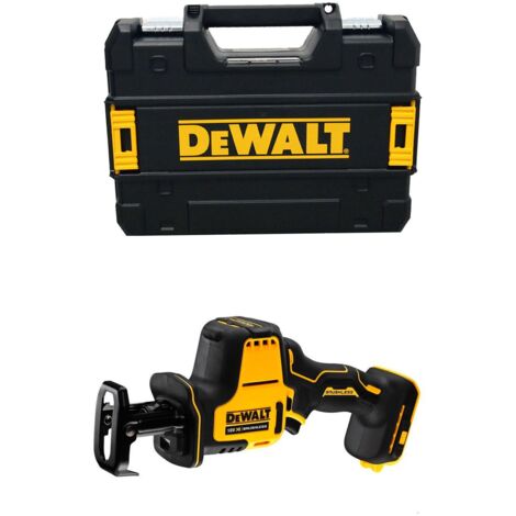 Dewalt – Scie sabre compacte 18V – Moteur Brushless – Coupe 90mm bois et PVC – Coffret TSTAK pour espaces restreints - DCS369NT-XJ