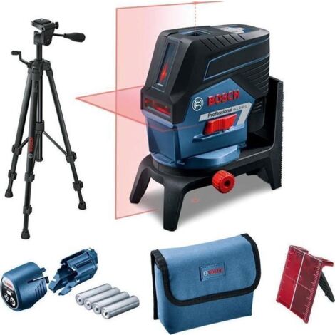 Bosch Professional – Niveau laser en croix et à lignes autonivelant 20m – Diode 635-650nm – Précision ±0,3mm/m – Bluetooth pour contrôle à distance - GCL 2-50 C