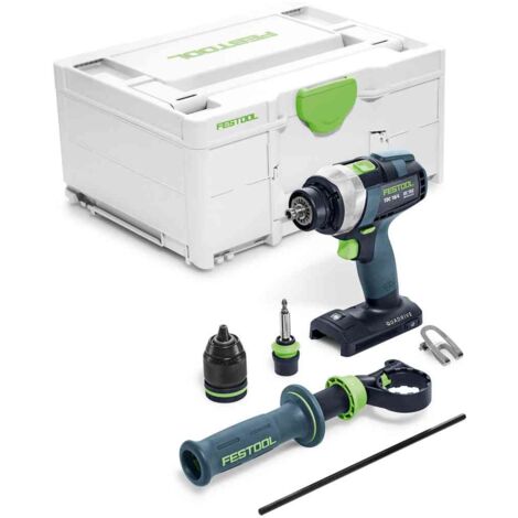 Festool – 575601 Perceuse-visseuse sans fil 18V – 4 vitesses – Couple 50Nm pour perçage bois jusqu'à 70mm – Moteur EC-TEC sans charbons - 4-Basic