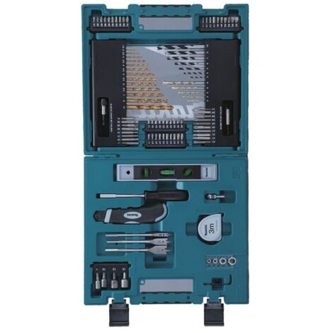 Makita – Coffret multi-outils 104 pièces – Accessoires pour perçage et vissage bois, métal, béton – D31778