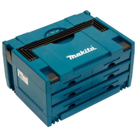 Makita – Coffret malette de rangement 6 compartiments – Dimensions 395x295x215mm – Compatible Makpac – P84333