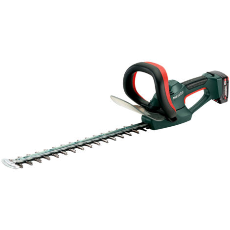 Metabo – Taille-haies électrique 18V 2.0Ah – Lame 45 cm pour coupe nette – 600466860 – Chargeur inclus – Poignée ergonomique Softgrip (1/4)