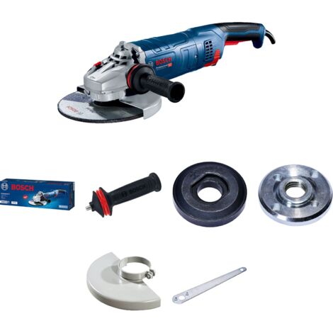 Bosch – Meuleuse angulaire 230mm 2400W pour meulage béton et métal – Moteur anti-vibrations – Protection anti-poussière – 6018C3300 - GWS 24-230 JZ