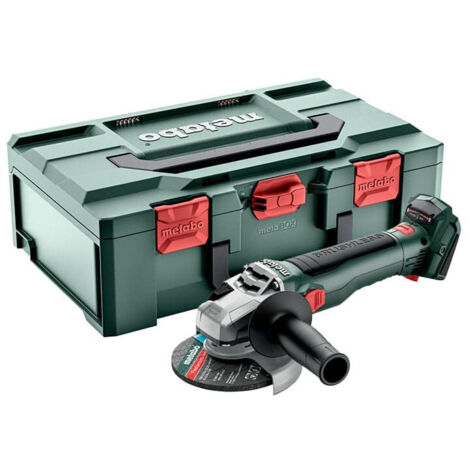 Metabo – Meuleuse d'angle sans fil 18V 125mm – Moteur brushless – Débrayage de sécurité – Capot de protection réglable – 2.5 kg