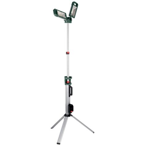 Metabo – Projecteur portatif 18V 5000 lumens – 601507850 – Éclairage réglable sur trépied jusqu'à 2m – Autonomie 4h avec batterie 10Ah
