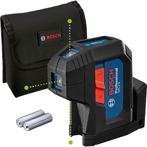 Bosch Professional – Laser à points vert GPL 3 G – Portée jusqu'à 30 m – Précision ± 0,35 mm/m – Protection IP 65 – Support rotatif intégré (1/10)