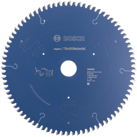 Lame de scie circulaire Bosch Expert for Multi Material, 254 x 30 x 2,4 mm, 80