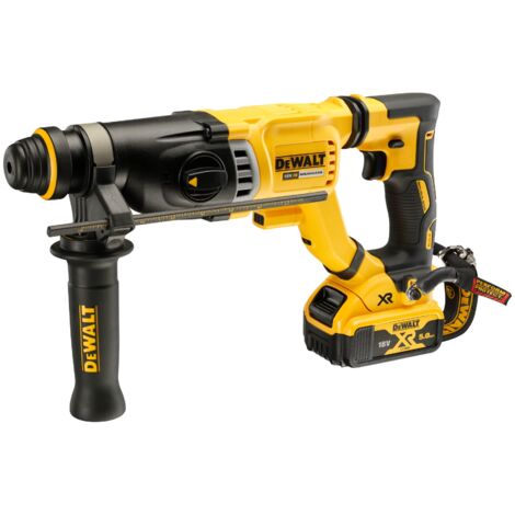 Dewalt – Marteau combiné sans fil SDS-plus 28 mm – 18V – Énergie de frappe 3J – Vitesse 0-4300 min⁻¹ – Pour béton, métal et bois
