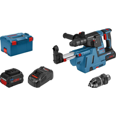 Marteau perforateur sans fil GBH 18V-26 F Bosch avec SDS plus avec 2x 5,5 Ah + chargeur en L-BOXX