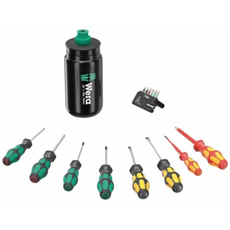 Wera – Coffret multi-outils 17 pièces – Vissage rapide en série – Embouts BiTorsion – Gourde rechargeable Elite Fly (1/5)