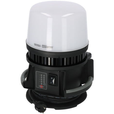 Brennenstuhl – Projecteur portatif LED hybride 100W – Flux lumineux 12000 lm – Indice de protection IP54 – Compatible batteries 18V