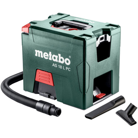Metabo – Aspirateur sans fil à sec 18V – Dépression 120 hPa – Débit d'air 2100 l/min – Fonction soufflerie intégrée – Pour chantiers humides (1/10)