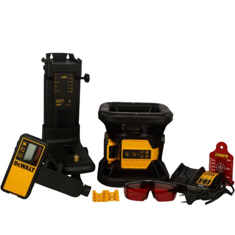 Laser rotatif entièrement automatique DCE074D1R DeWALT, 18 V rouge, 1x 2,0 Ah et chargeur