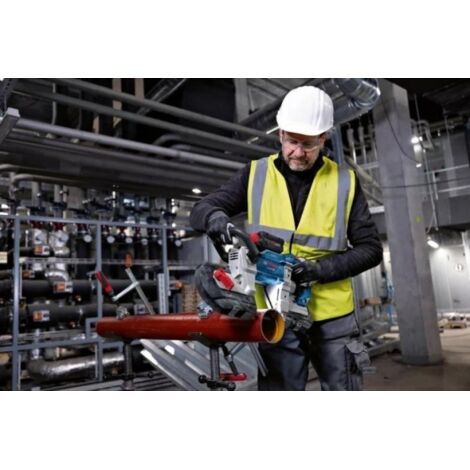 Scie à Ruban Sans Fil Bosch Professional GCB 18V-127 - Moteur Sans Charbon - Coupe 127x127mm - Livrée Avec Lame