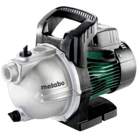 Metabo – Pompe de surface 450W – Débit max 2000 l/h – Hauteur refoulement 30m – Aspiration 8m – Corps fonte grise – 600962000 (1/10)