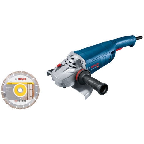 Bosch – Meuleuse angulaire 230 mm 2200 W – Démarrage en douceur – Protection contre redémarrage – Pour métal et pierre – 6018C1301 - GWS 22-230 J