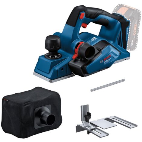 Bosch – Rabot électrique sans fil 18V – Profondeur de rabotage 2,6 mm – Largeur de rabotage 82 mm – Pour bois dur et tendre