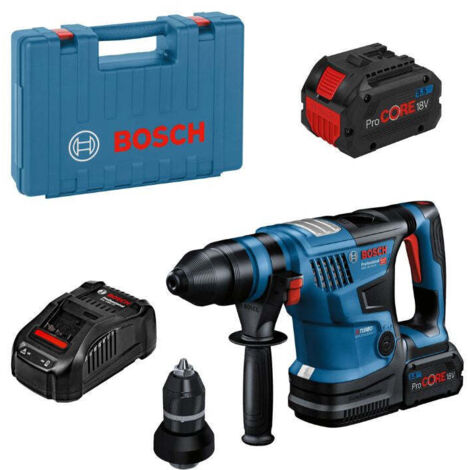 Bosch Professional – Perforateur sans fil 18V – Force de frappe 5,8 J – SDS plus – 2 batteries ProCORE 5,5 Ah – Technologie BITURBO Brushless - 18V-34