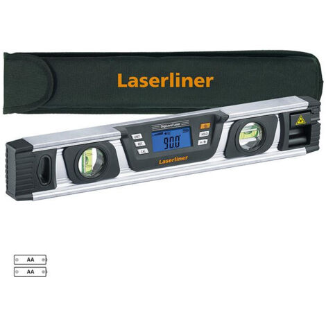 Laserliner – Niveau laser électronique numérique vert – Précision ± 0,5 mm/m – Affichage 360° – Guidage acoustique – Alimentation 2 x AAA