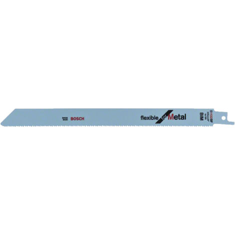 Bosch – Lame de scie sabre bimétal flexible 225 mm – Pour coupes affleurantes métal jusqu'à 8 mm – Boîte de 100 – 2608656032