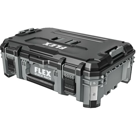 Flex – Boîte de rangement pour outils 560 x 397 x 209 mm – Plastique résistant aux chocs – Fermeture à verrou métallique – IP65