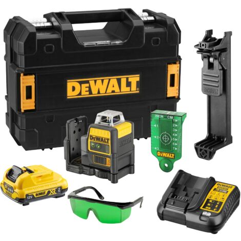 Dewalt – Niveau laser vert DCE0811D1G – 2 lignes 360° – Portée 30m (50m avec détecteur) – IP65 pour résistance à l'eau et à la poussière (1/10)