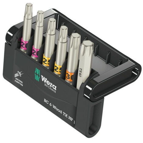 Wera Bit-Check 6 Wood TORX HF6-pièces avec fonction de retenue
