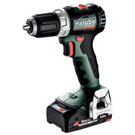 Metabo – Perceuse-visseuse sans fil 18V avec 2 batteries 2.0Ah – Moteur Brushless compact – Couple 65Nm pour perçage acier et bois tendre - BS 18 L BL (1/7)