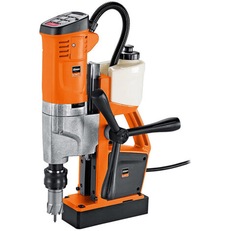 Fein – Perceuse magnétique 1100W – Effort magnétique 10 000N – Vitesse réglable 130-520 trs/min – Pour perçage au forêt hélicoïdal jusqu'à 16 mm