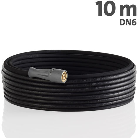 Tuyau haute pression 10 m DN6 – Protection anti-torsion Twist-Stop – Raccord rotatif M22x1.5 IG – Pression de service 210 bar – Orework