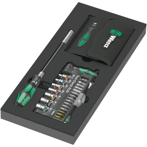 Kit d’outils WERA Kraftform Kompakt + Check PLUS Set 1 57 pièces en module mousse