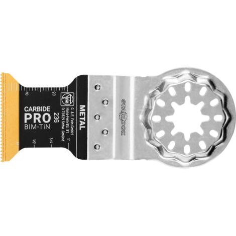 Fein E-Cut Carbide Pro, longueur 40 mm, largeur 32 mm, lot de 50, logement SL (1/5)