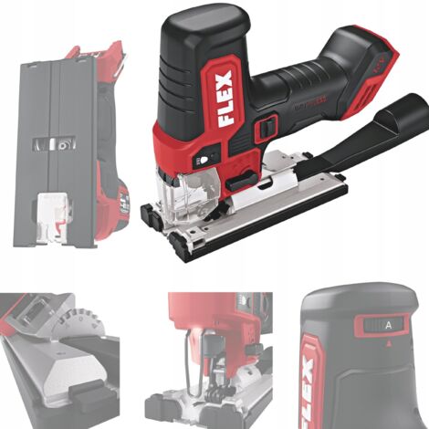 Flex – Scie sauteuse sans fil 12V – Moteur sans balais – Course pendulaire 4 niveaux – Profondeur de coupe 90mm – Pour bois dur et métal - 12-EC (1/3)