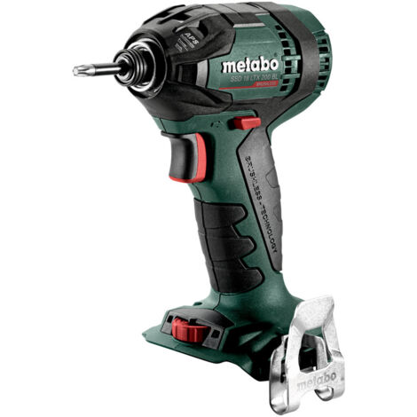 Metabo – Visseuse à chocs sans fil 18V – Moteur Brushless – Couple 200Nm – Vitesse 2900 tr/min – Technologie APS pour vissage précis - LTX 200 BL