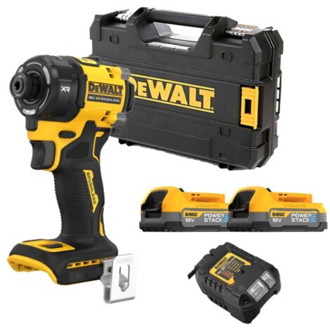 DeWALT Outillage - Clé à chocs sans fil 18V, 2 batteries 1,7 Ah XR, chargeur DCF870E2T