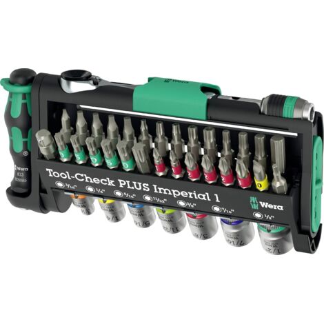 Wera Tool-Check PLUS Imperial 1 05049060001 Embout Torq 39 pièces W276193