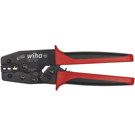 Outil de sertissage Wiha pour cosses et contacts isolés 0,5 - 6,0 mm² 220 mm, 0.5 - 6 (45957)