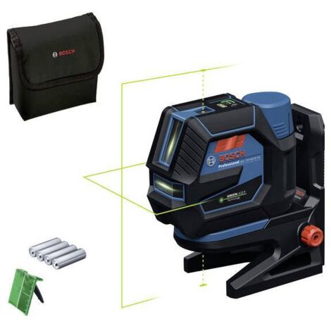 Bosch Professional – Niveau laser de ligne transversale vert – Portée jusqu'à 50 m – Classe de laser 2 – Protection IP65 – Autonomie jusqu'à 8 h - 12V-50-22