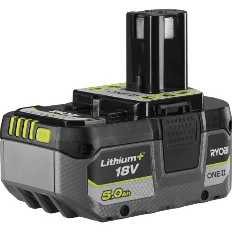 Batterie Lithium+ 18V 5,0 Ah – Technologie IntelliCell™ – Indicateur de charge 4 niveaux – Compatible outils Ryobi – RB1850X